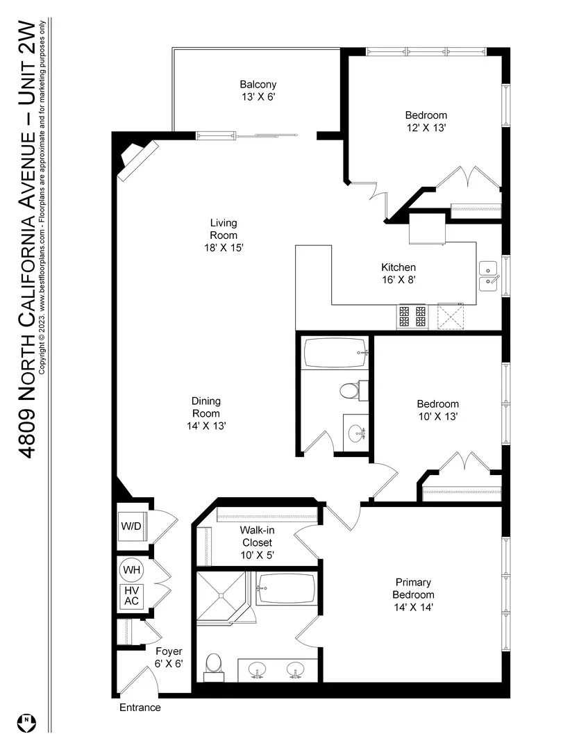 4809 N California Avenue Unit: 2W, Chicago, IL 60625, photo 3